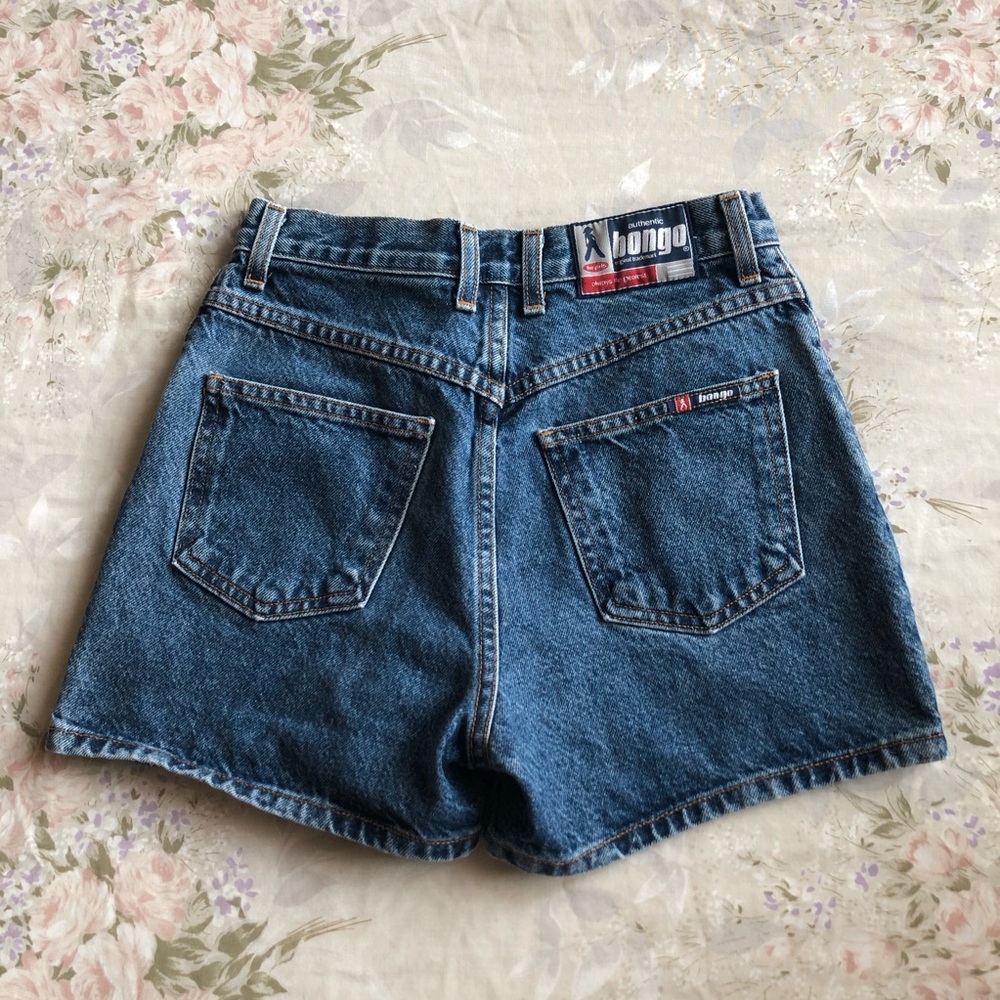 —SOLD— Vintage High Rise Denim Shorts - Picture 2 of 4